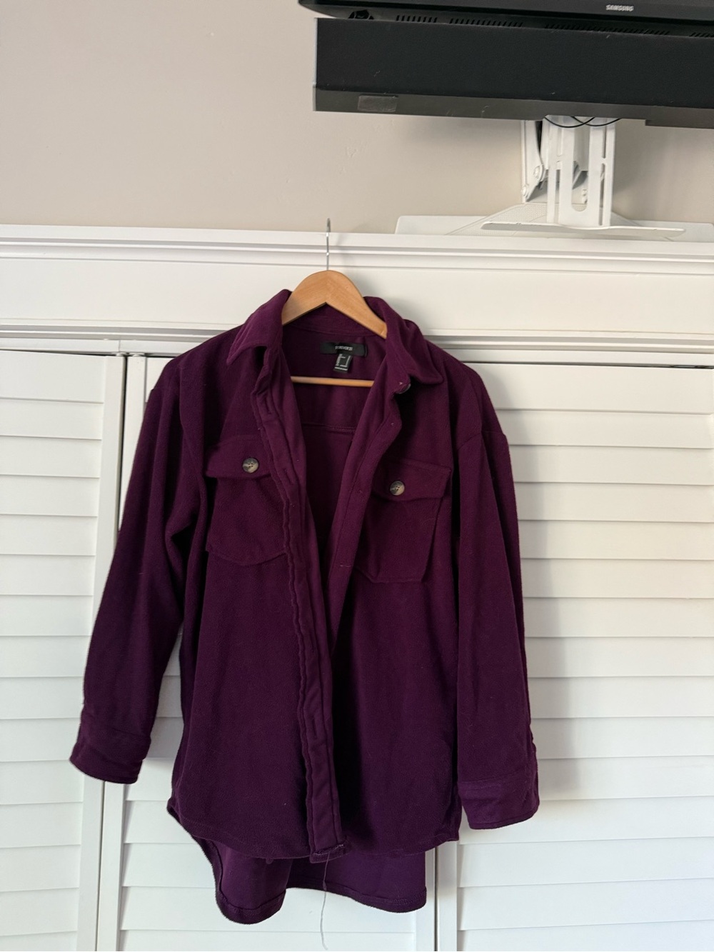 Forever 21 Plum Utility Jacket